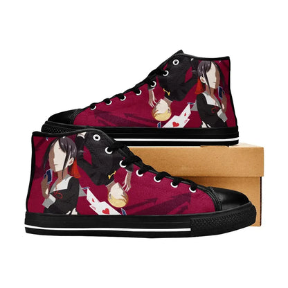 Kaguya sama Love is War Canvas High Tops Sneakers for Kids