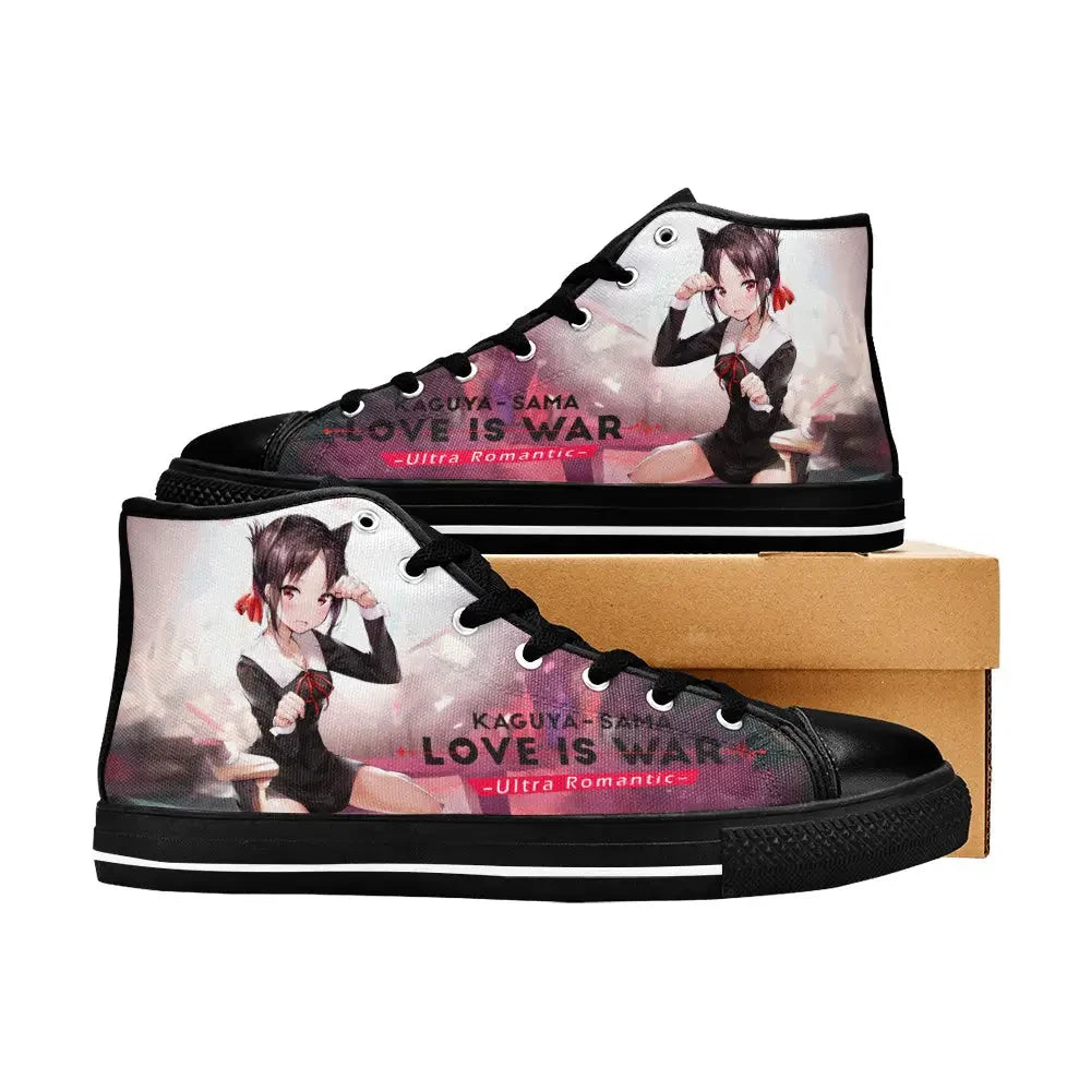 Kaguya sama Love is War Canvas High Tops Sneakers for Kids