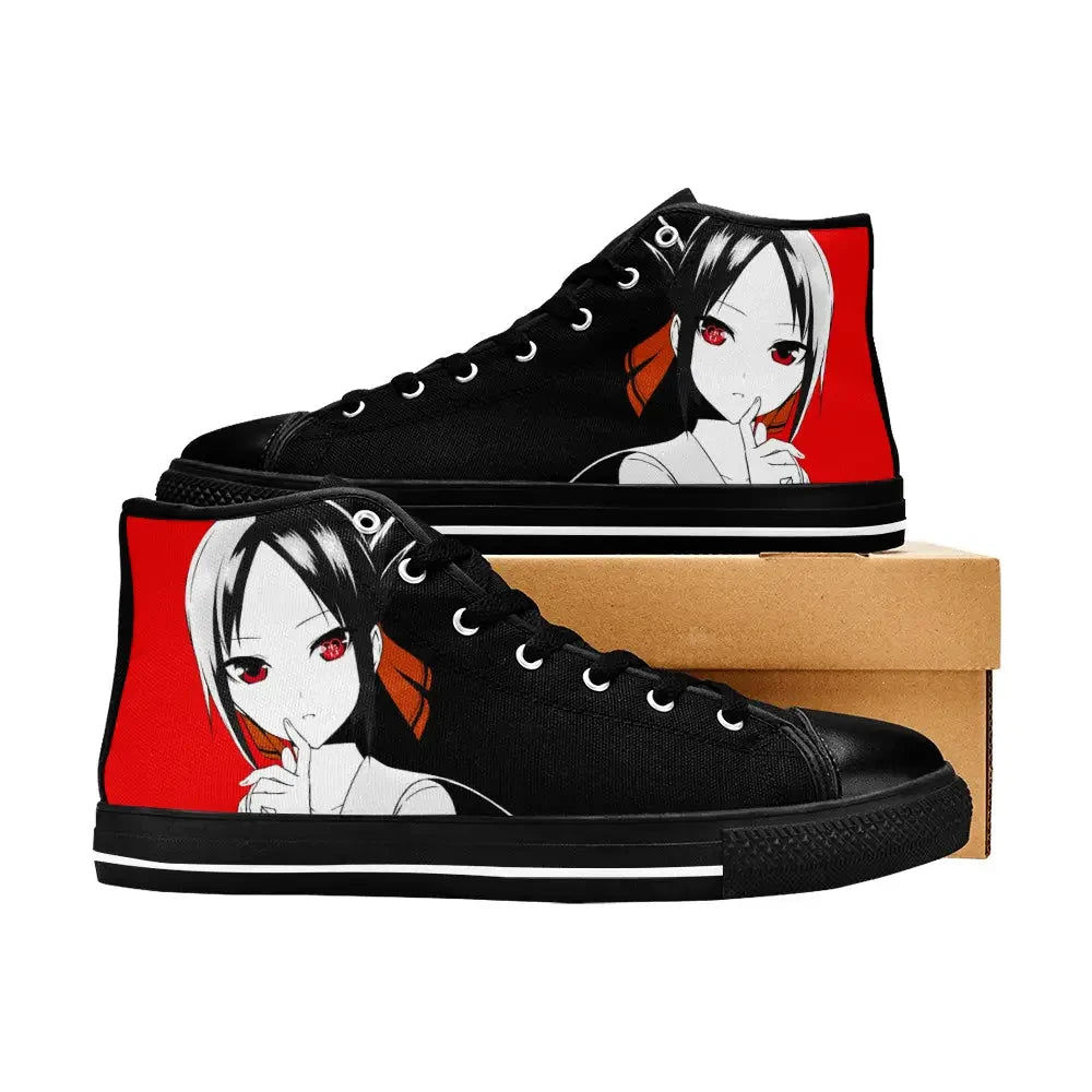 Kaguya sama Love is War Canvas High Tops Sneakers for Kids