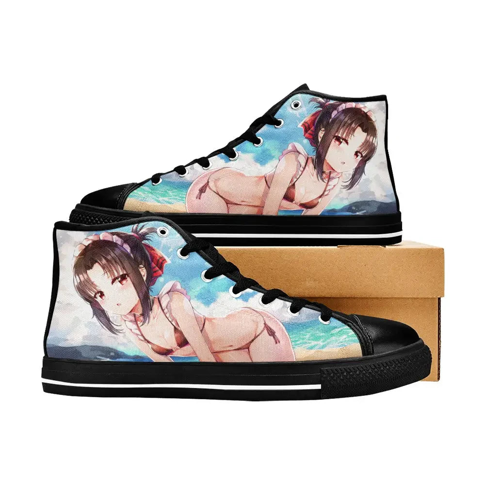 Kaguya sama Love is War Canvas High Tops Sneakers for Kids