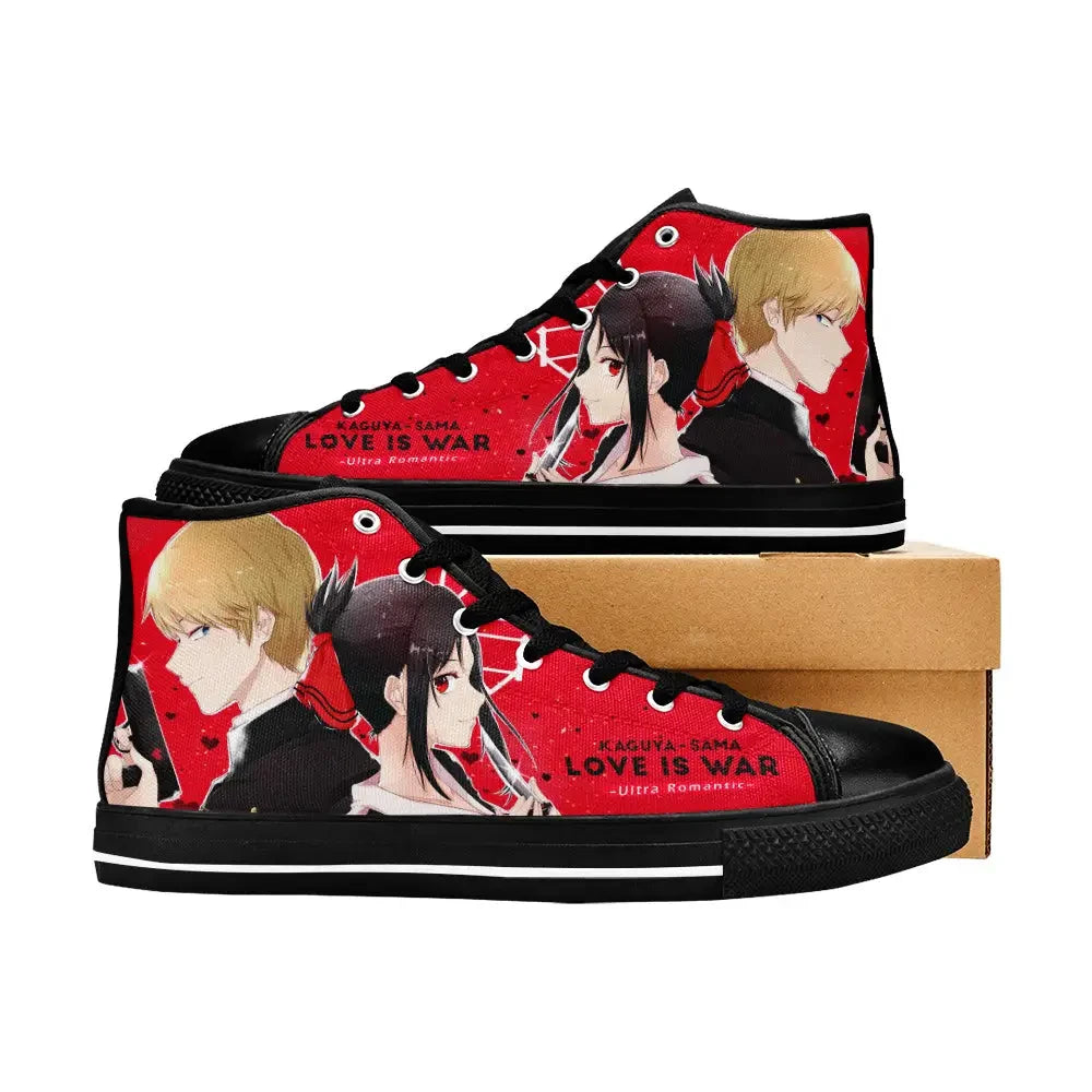 Kaguya sama Love is War Canvas High Tops Sneakers for Kids