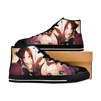 Kaguya sama Love is War Canvas High Tops Sneakers for Kids