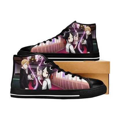 Kaguya sama Love is War Canvas High Tops Sneakers for Kids