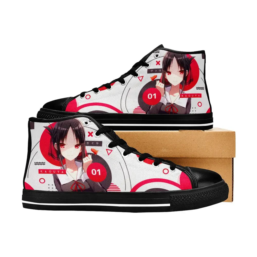 Kaguya sama Love is War Canvas High Tops Sneakers for Kids