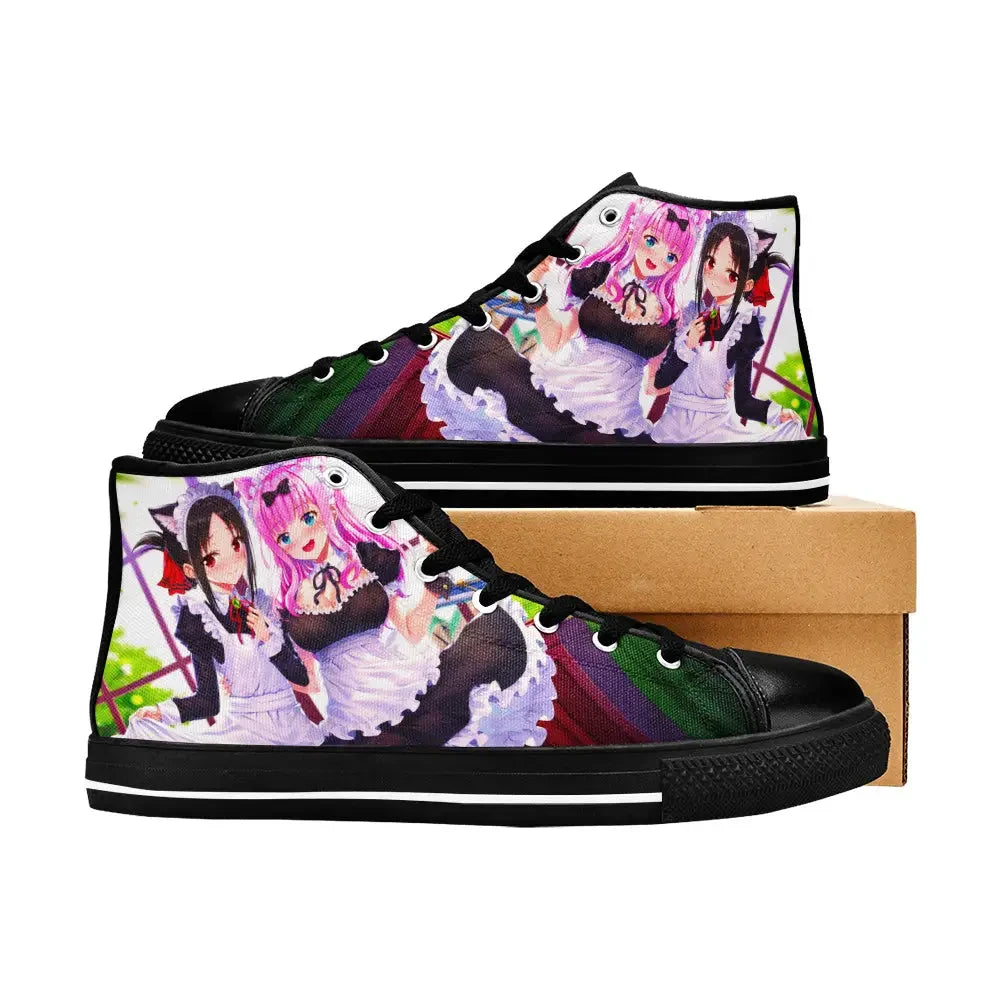 Kaguya sama Love is War Canvas High Tops Sneakers for Kids