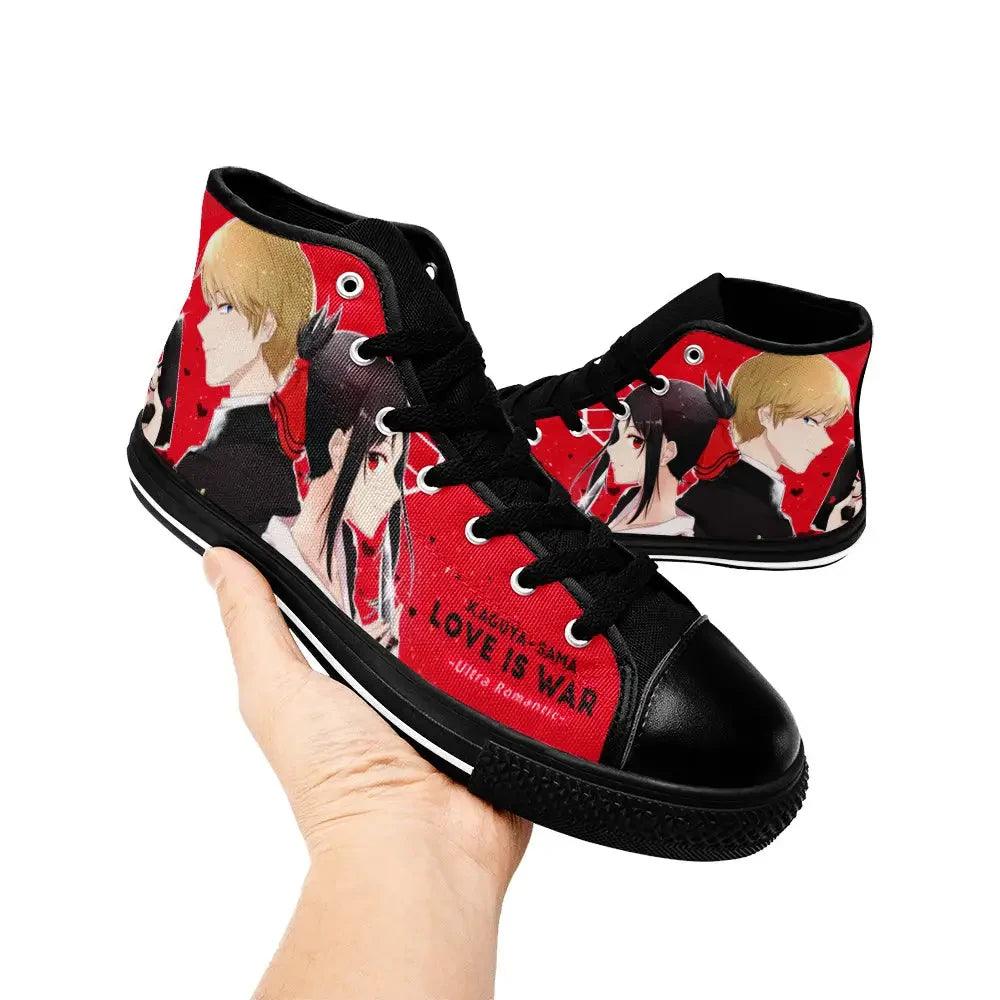 Kaguya sama Love is War Canvas High Tops Sneakers for Kids