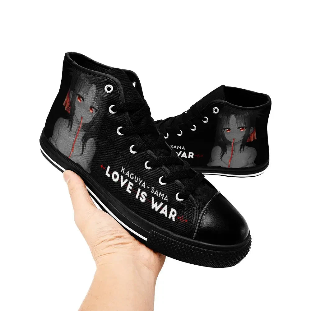 Kaguya sama Love is War Canvas High Tops Sneakers for Kids