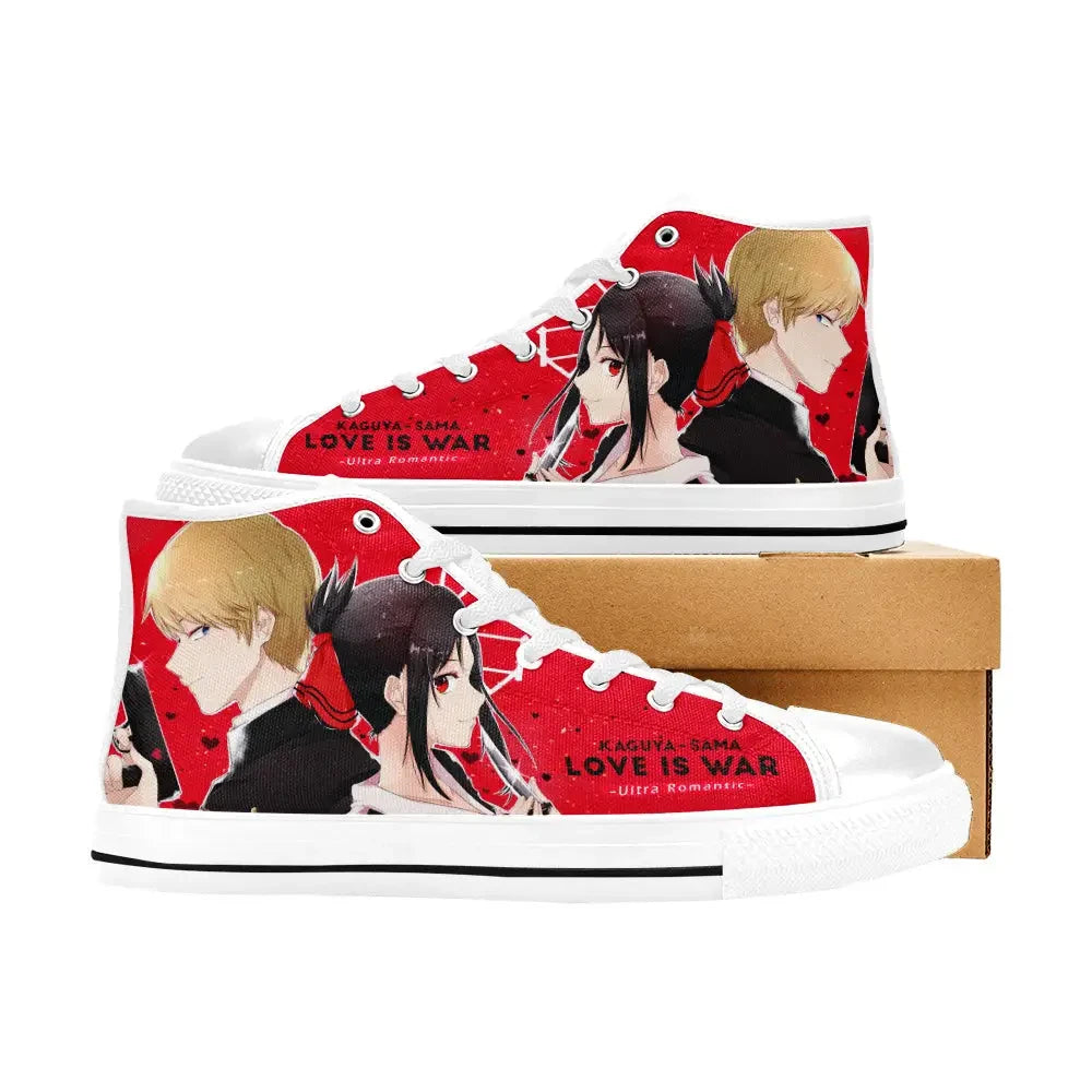 Kaguya sama Love is War Canvas High Tops Sneakers for Kids