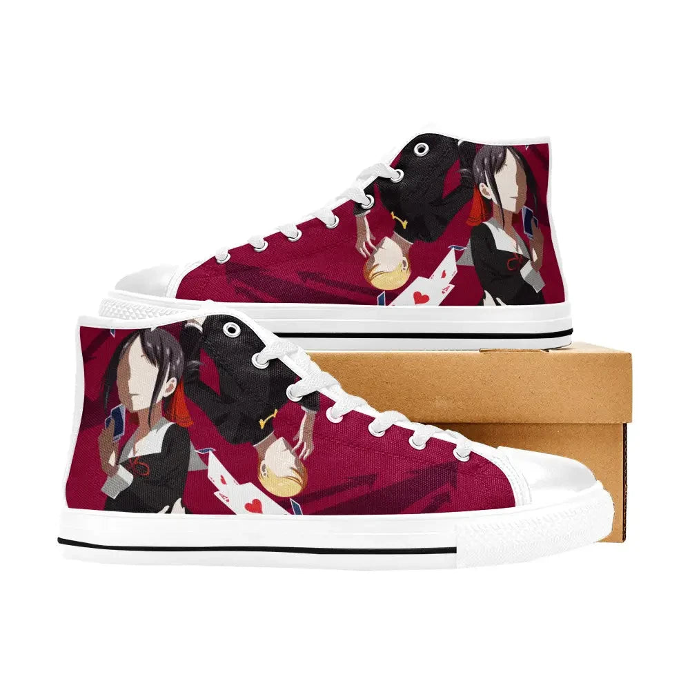 Kaguya sama Love is War Canvas High Tops Sneakers for Kids