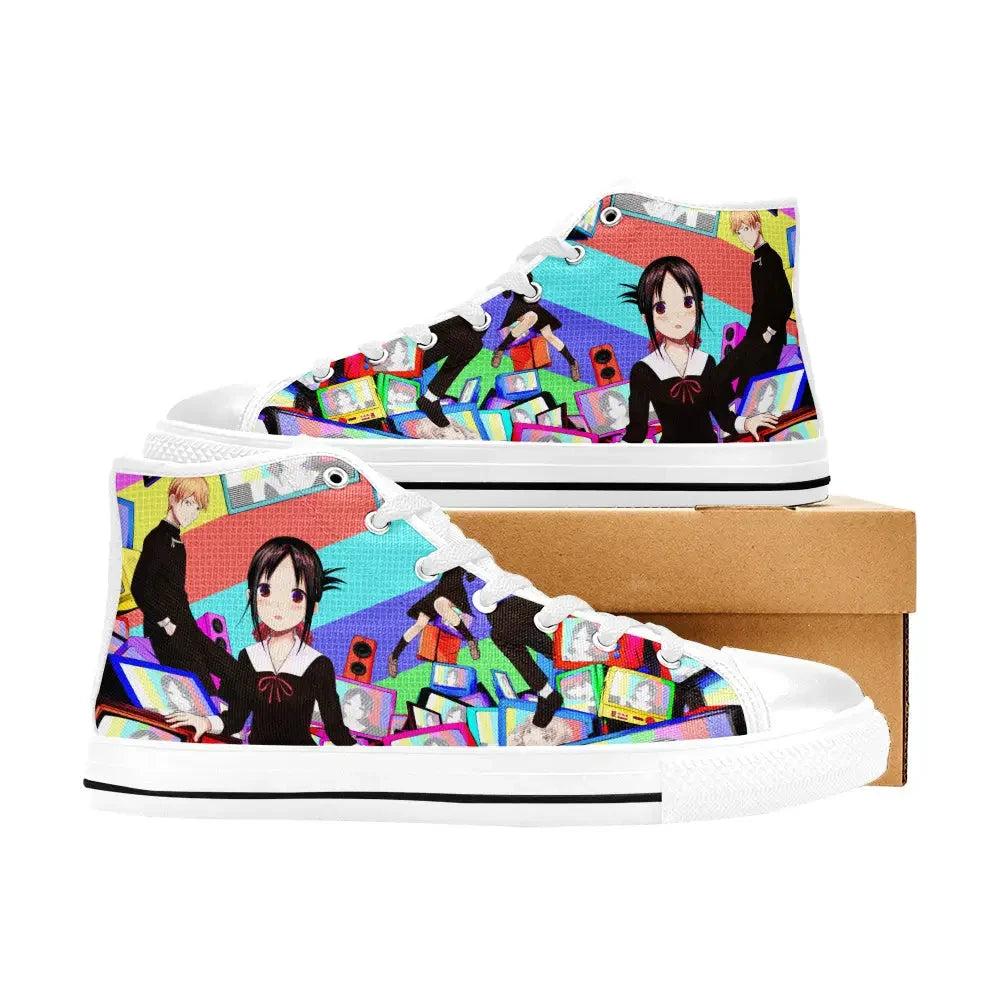 Kaguya sama Love is War Canvas High Tops Sneakers for Kids