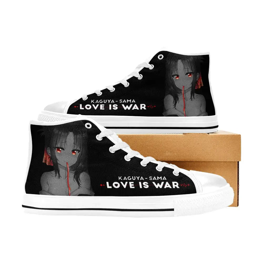 Kaguya sama Love is War Canvas High Tops Sneakers for Kids