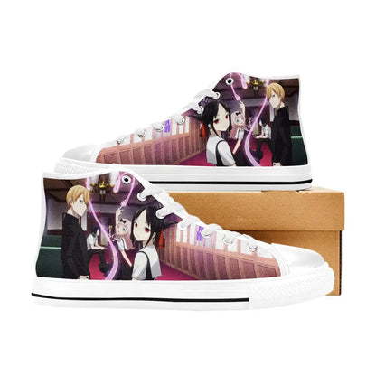 Kaguya sama Love is War Canvas High Tops Sneakers for Kids