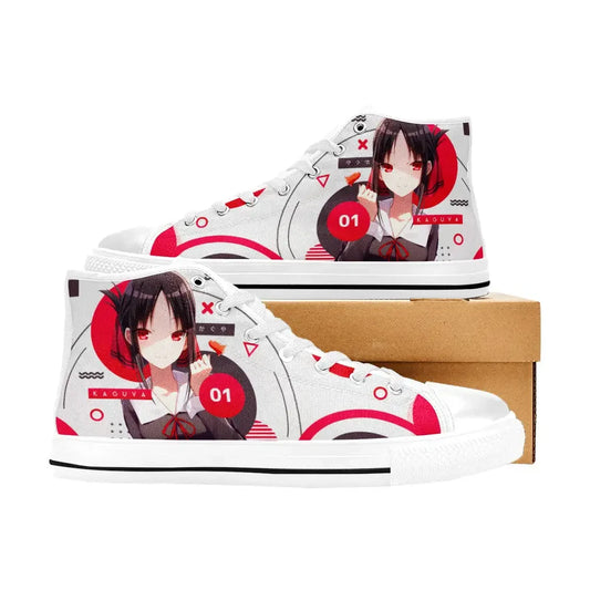 Kaguya sama Love is War Canvas High Tops Sneakers for Kids
