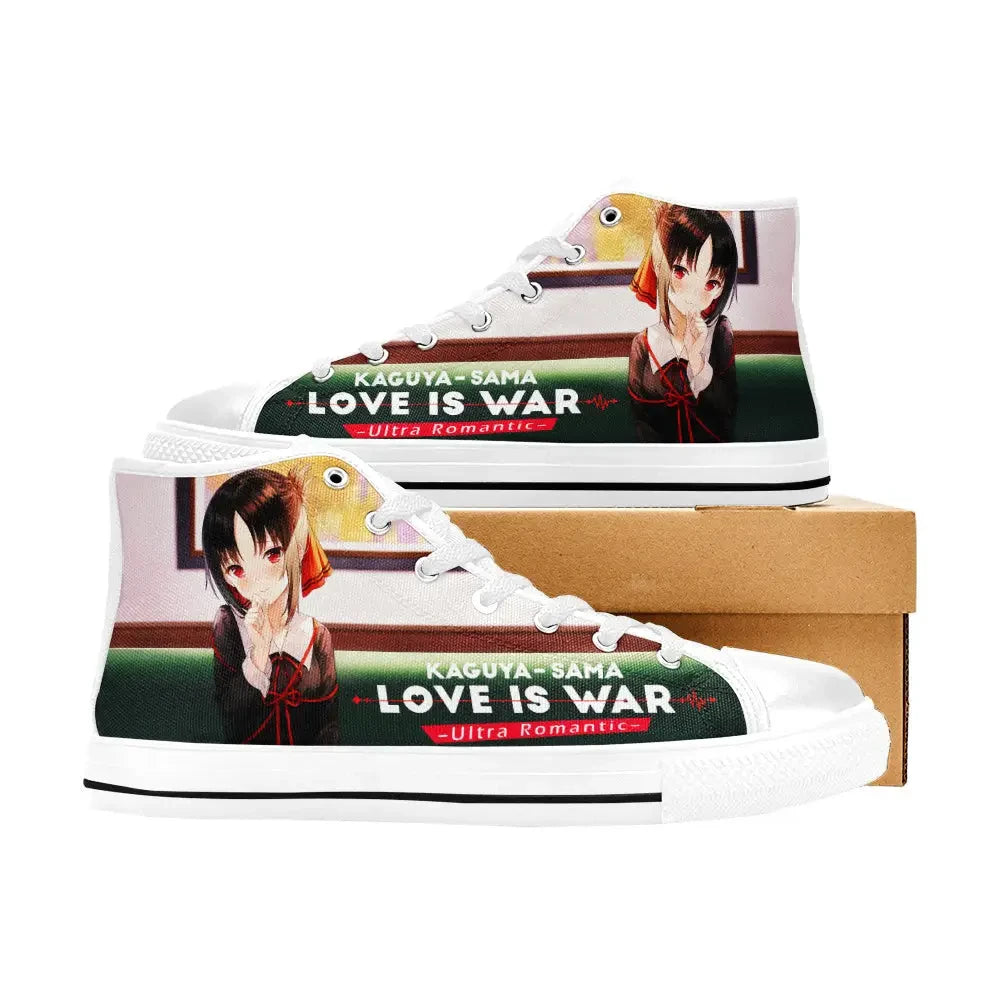 Kaguya sama Love is War Canvas High Tops Sneakers for Kids