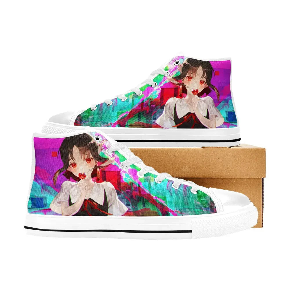 Kaguya sama Love is War Canvas High Tops Sneakers for Kids