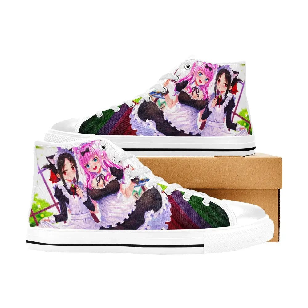 Kaguya sama Love is War Canvas High Tops Sneakers for Kids