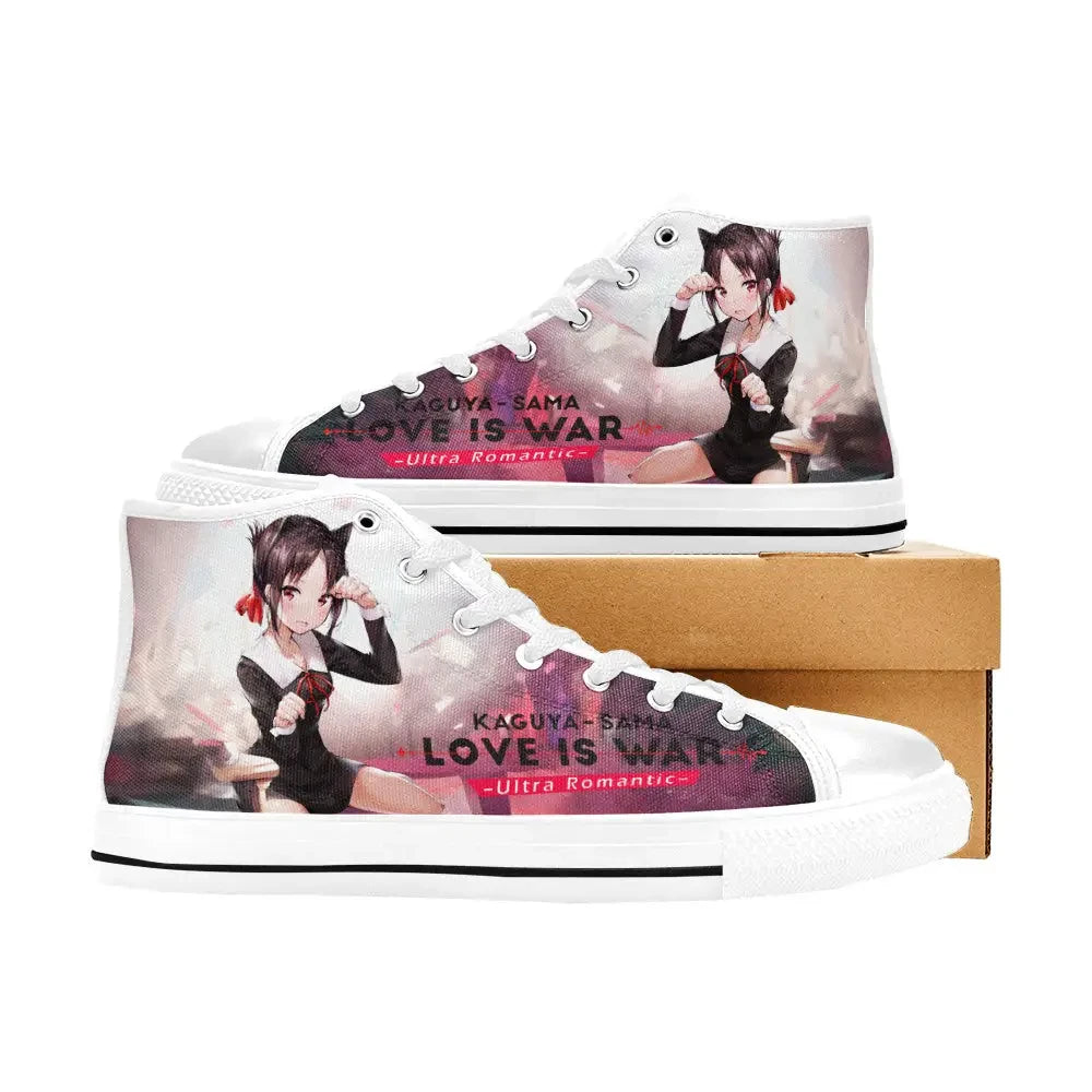 Kaguya sama Love is War Canvas High Tops Sneakers for Kids