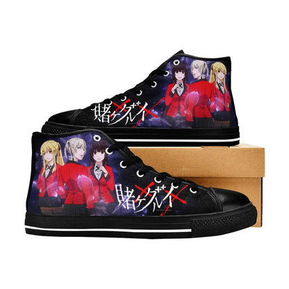 Kakegurui Compulsive Gambler Custom High Top Sneakers Shoes