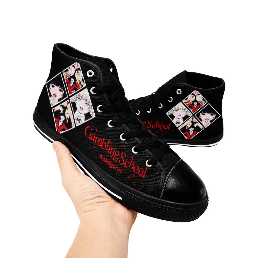 Kakegurui Compulsive Gambler Custom High Top Sneakers Shoes