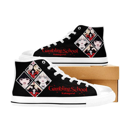 Kakegurui Compulsive Gambler Custom High Top Sneakers Shoes