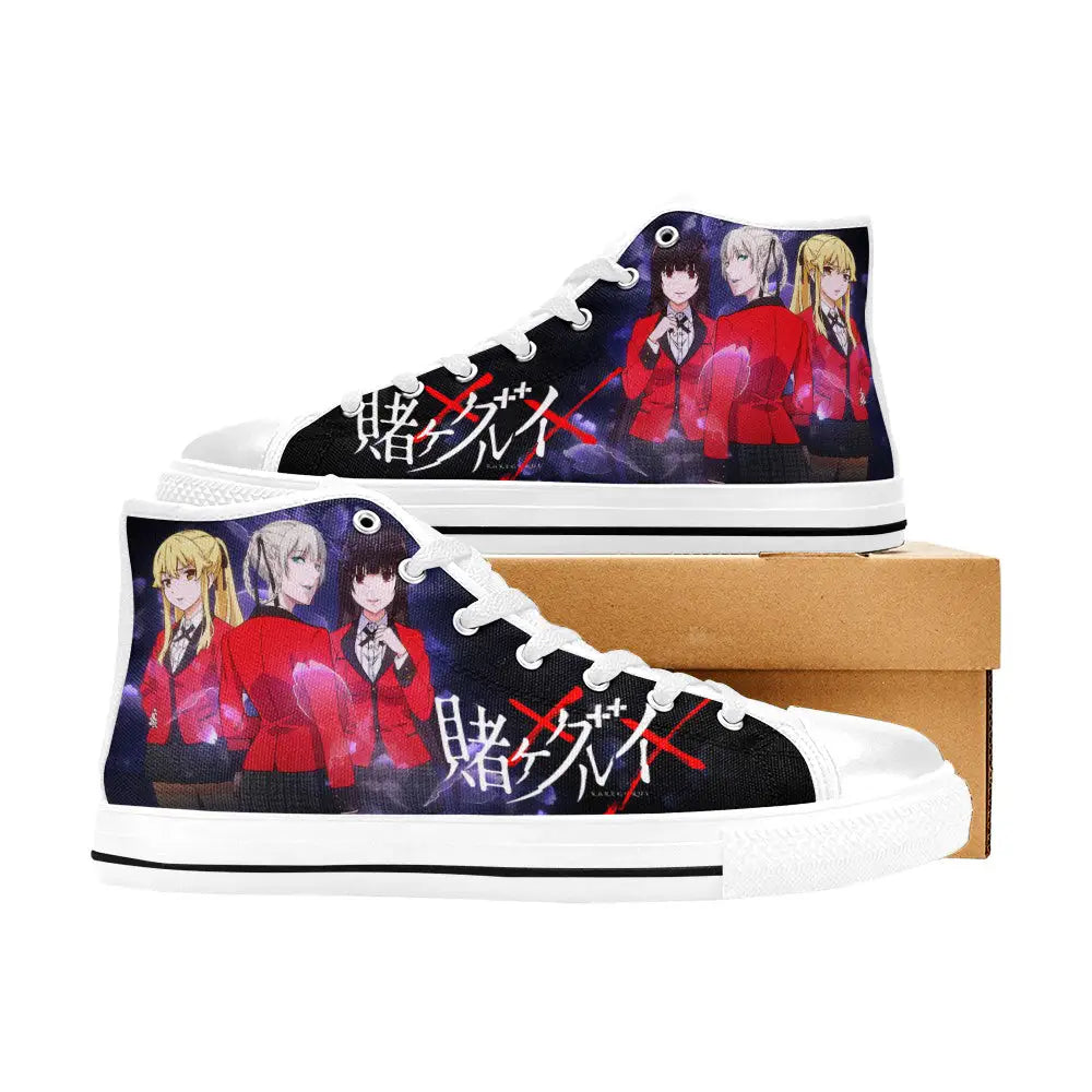 Kakegurui Compulsive Gambler Custom High Top Sneakers Shoes