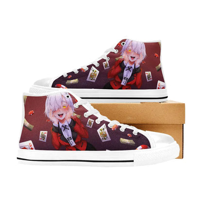 Kakegurui Compulsive Gambler Chartreux Westia Custom High Top Sneakers Shoes