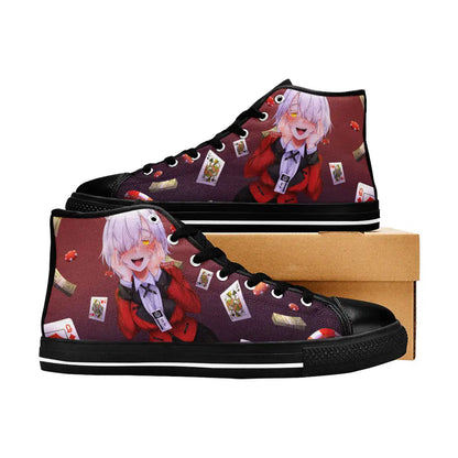 Kakegurui Compulsive Gambler Chartreux Westia Custom High Top Sneakers Shoes