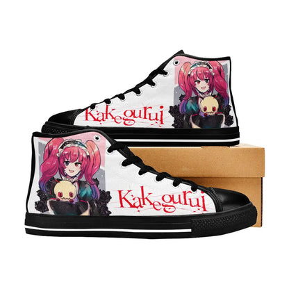 Kakegurui Compulsive Gambler Erimi Mushibami Custom High Top Sneakers Shoes