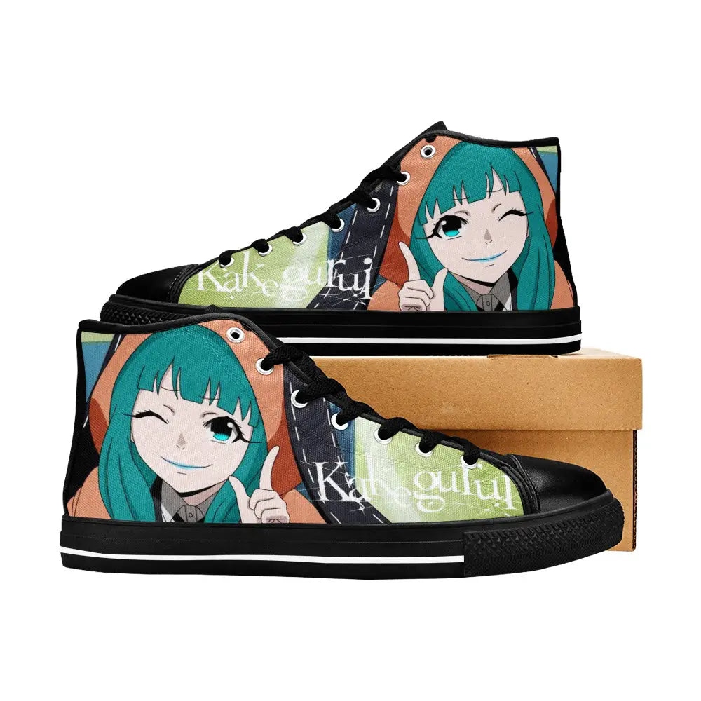 Kakegurui Compulsive Gambler Hideko Yamazaki Custom High Top Sneakers Shoes