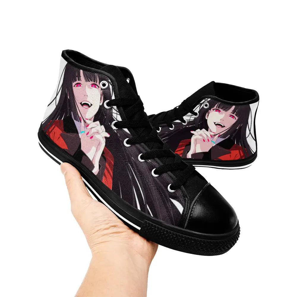 Kakegurui Compulsive Gambler Jabami Yumeko Custom High Top Sneakers Shoes