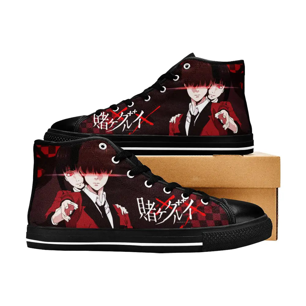 Kakegurui Compulsive Gambler Jabami Yumeko Custom High Top Sneakers Shoes