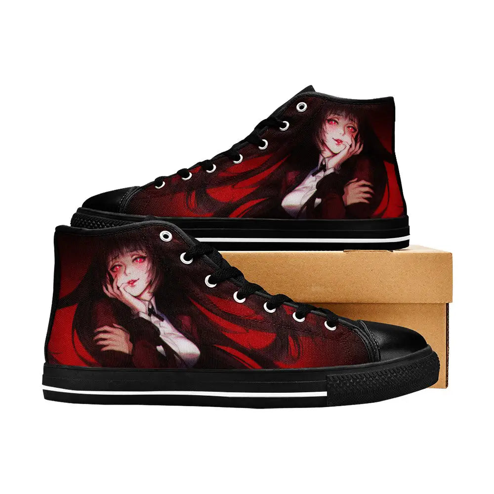 Kakegurui Compulsive Gambler Jabami Yumeko Custom High Top Sneakers Shoes