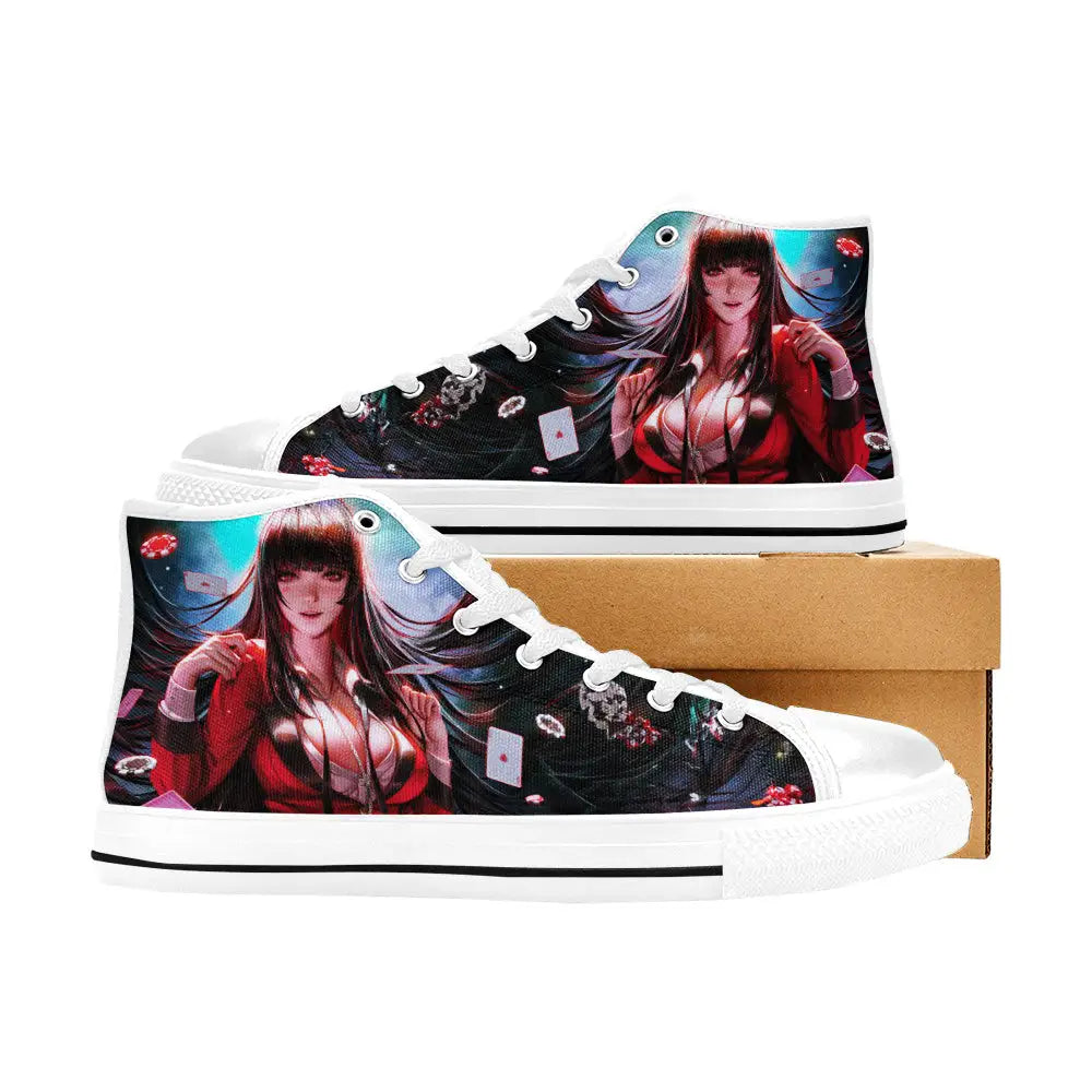 Kakegurui Compulsive Gambler Jabami Yumeko Custom High Top Sneakers Shoes