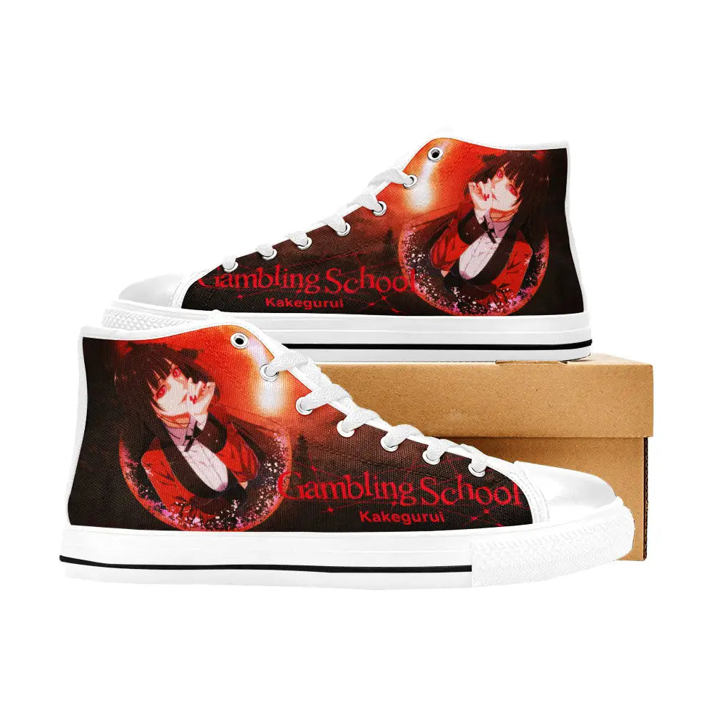 Kakegurui Compulsive Gambler Jabami Yumeko Custom High Top Sneakers Shoes