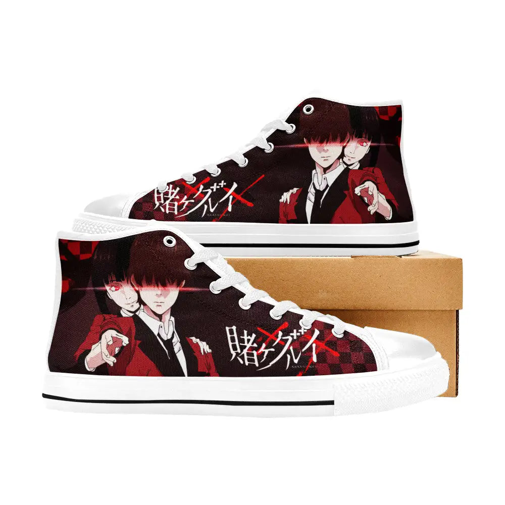 Kakegurui Compulsive Gambler Jabami Yumeko Custom High Top Sneakers Shoes