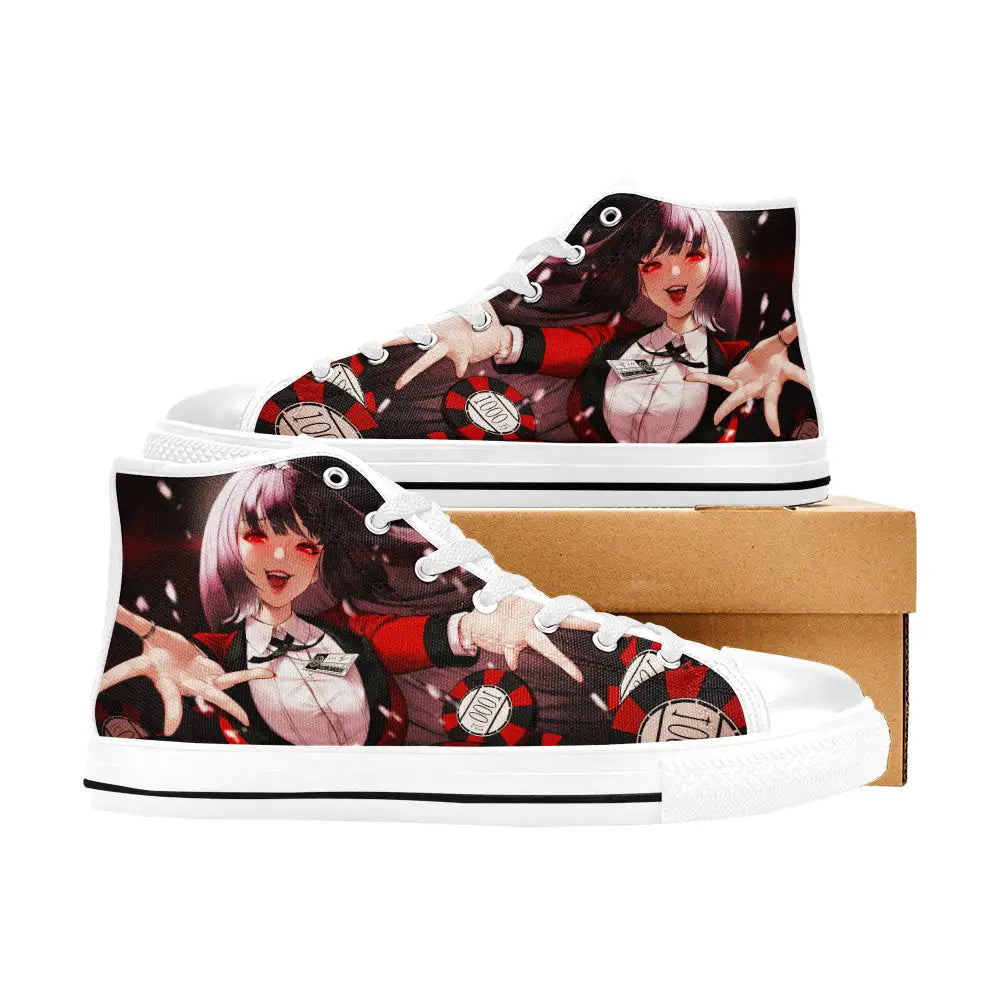 Kakegurui Compulsive Gambler Jabami Yumeko Custom High Top Sneakers Shoes