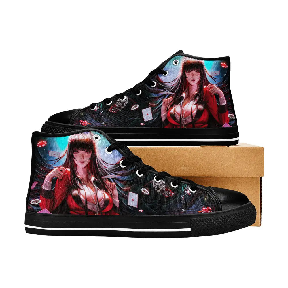 Kakegurui Compulsive Gambler Jabami Yumeko Custom High Top Sneakers Shoes