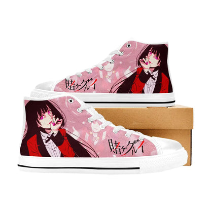 Kakegurui Compulsive Gambler Jabami Yumeko Custom High Top Sneakers Shoes