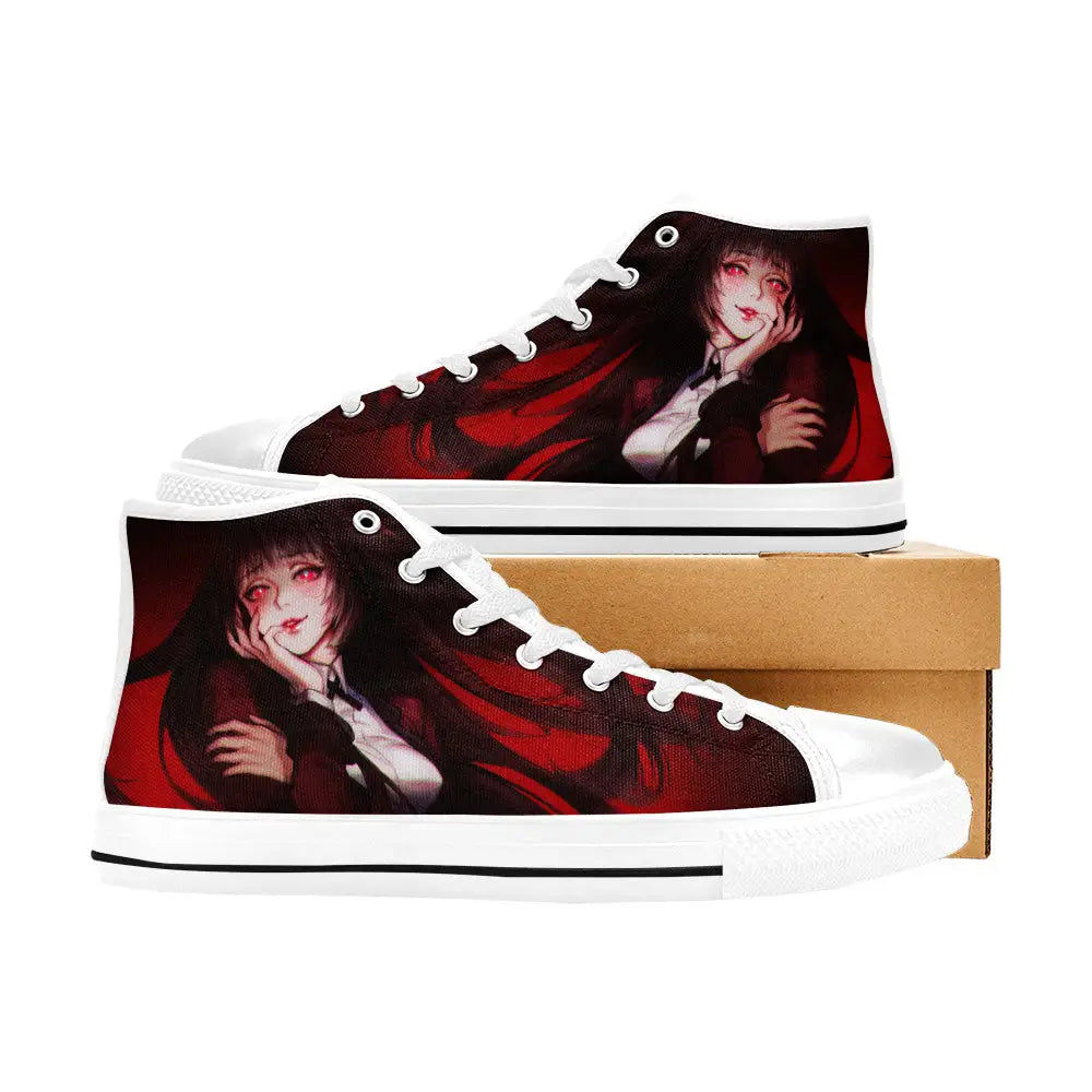 Kakegurui Compulsive Gambler Jabami Yumeko Custom High Top Sneakers Shoes