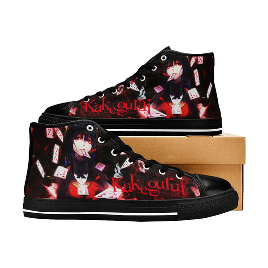 Kakegurui Compulsive Gambler Jabami Yumeko Custom High Top Sneakers Shoes