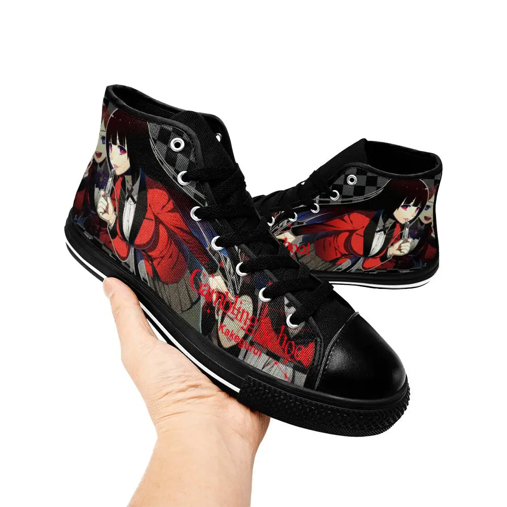 Kakegurui Compulsive Gambler Jabami Yumeko Custom High Top Sneakers Shoes