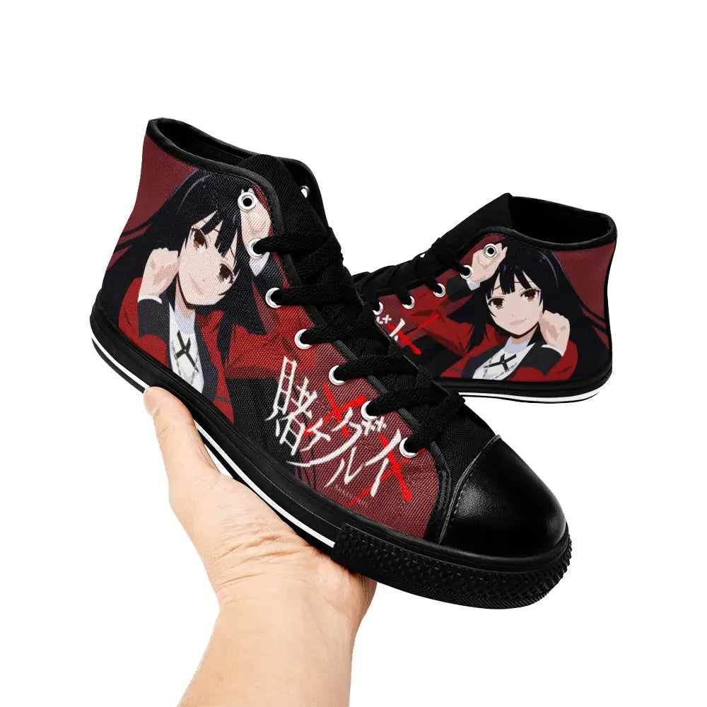 Kakegurui Compulsive Gambler Jabami Yumeko Custom High Top Sneakers Shoes