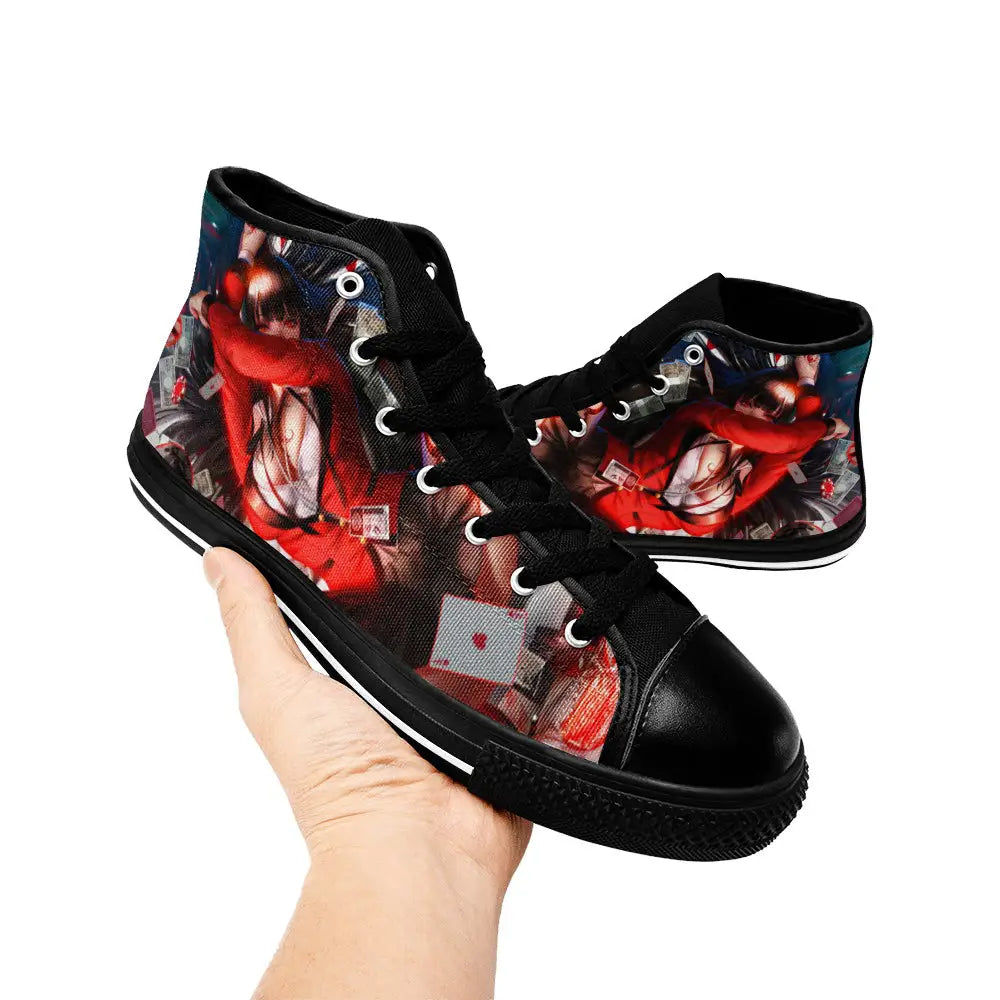 Kakegurui Compulsive Gambler Jabami Yumeko Custom High Top Sneakers Shoes