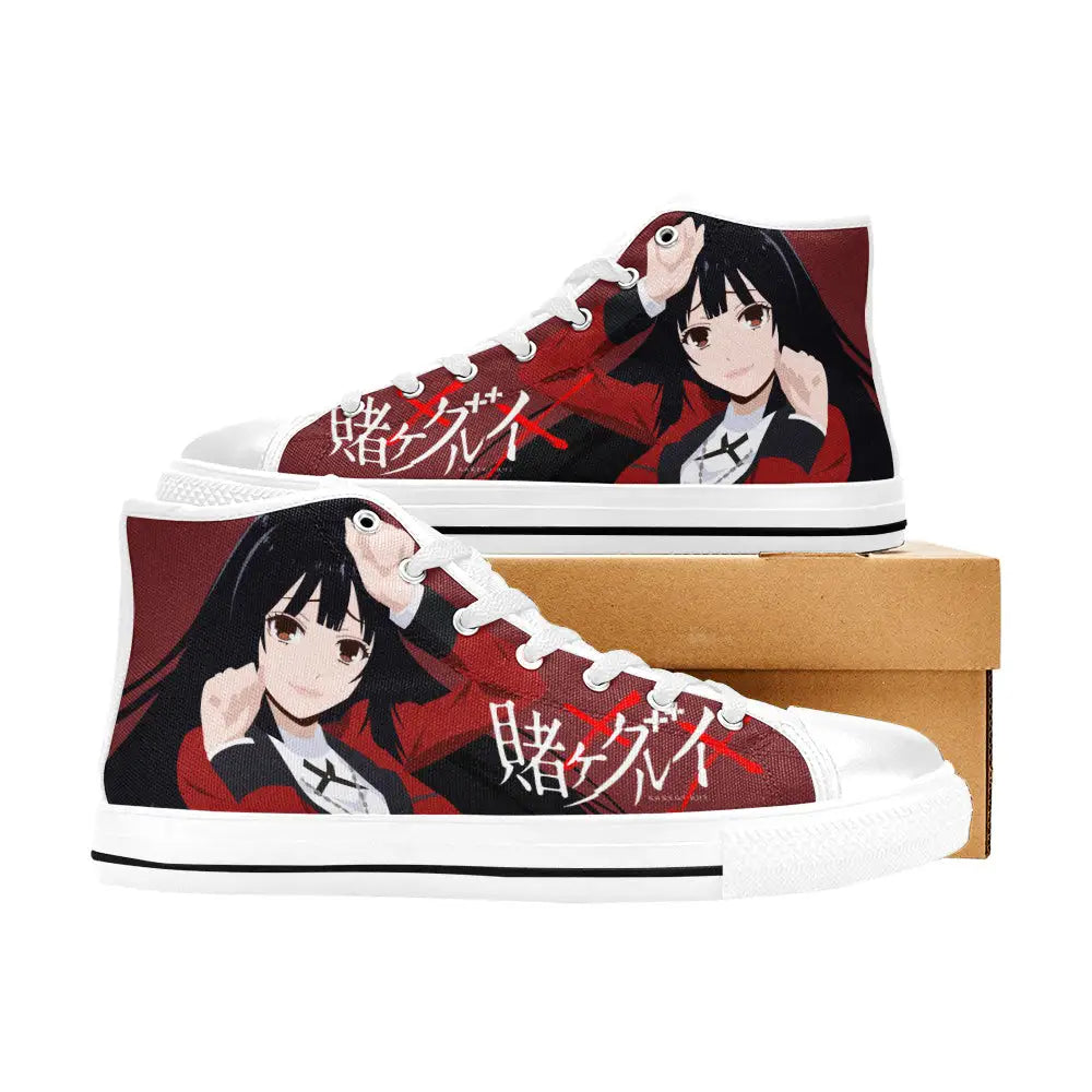 Kakegurui Compulsive Gambler Jabami Yumeko Custom High Top Sneakers Shoes