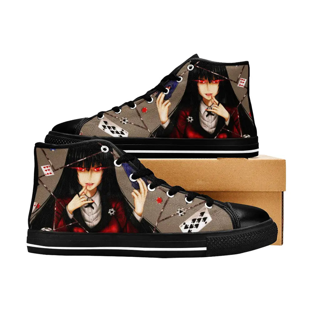 Kakegurui Compulsive Gambler Jabami Yumeko Custom High Top Sneakers Shoes