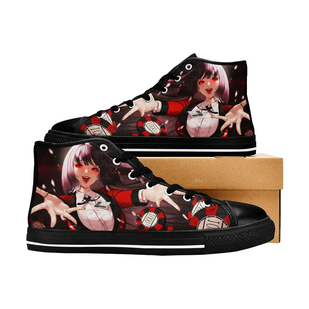 Kakegurui Compulsive Gambler Jabami Yumeko Custom High Top Sneakers Shoes