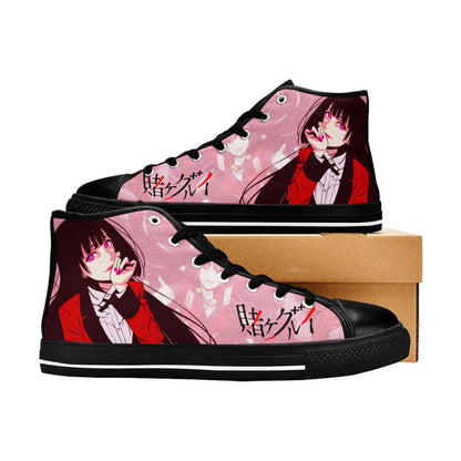 Kakegurui Compulsive Gambler Jabami Yumeko Custom High Top Sneakers Shoes