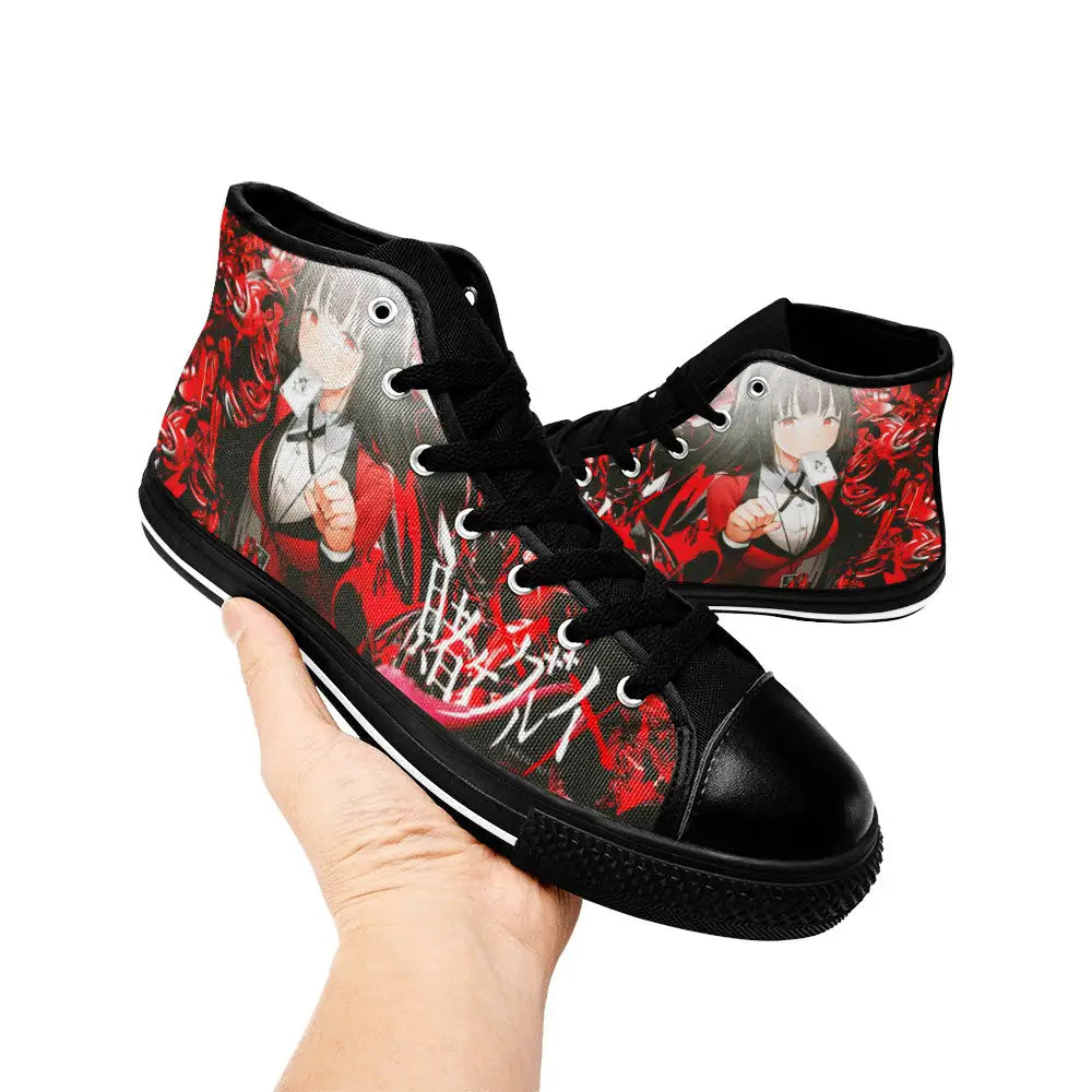 Kakegurui Compulsive Gambler Jabami Yumeko Custom High Top Sneakers Shoes