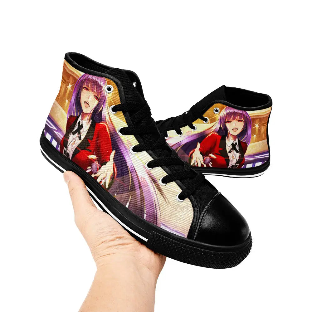 Kakegurui Compulsive Gambler Jabami Yumeko Custom High Top Sneakers Shoes