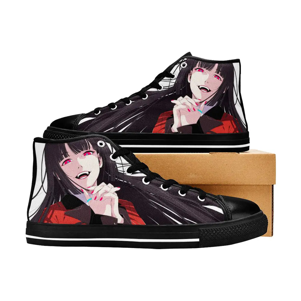 Kakegurui Compulsive Gambler Jabami Yumeko Custom High Top Sneakers Shoes